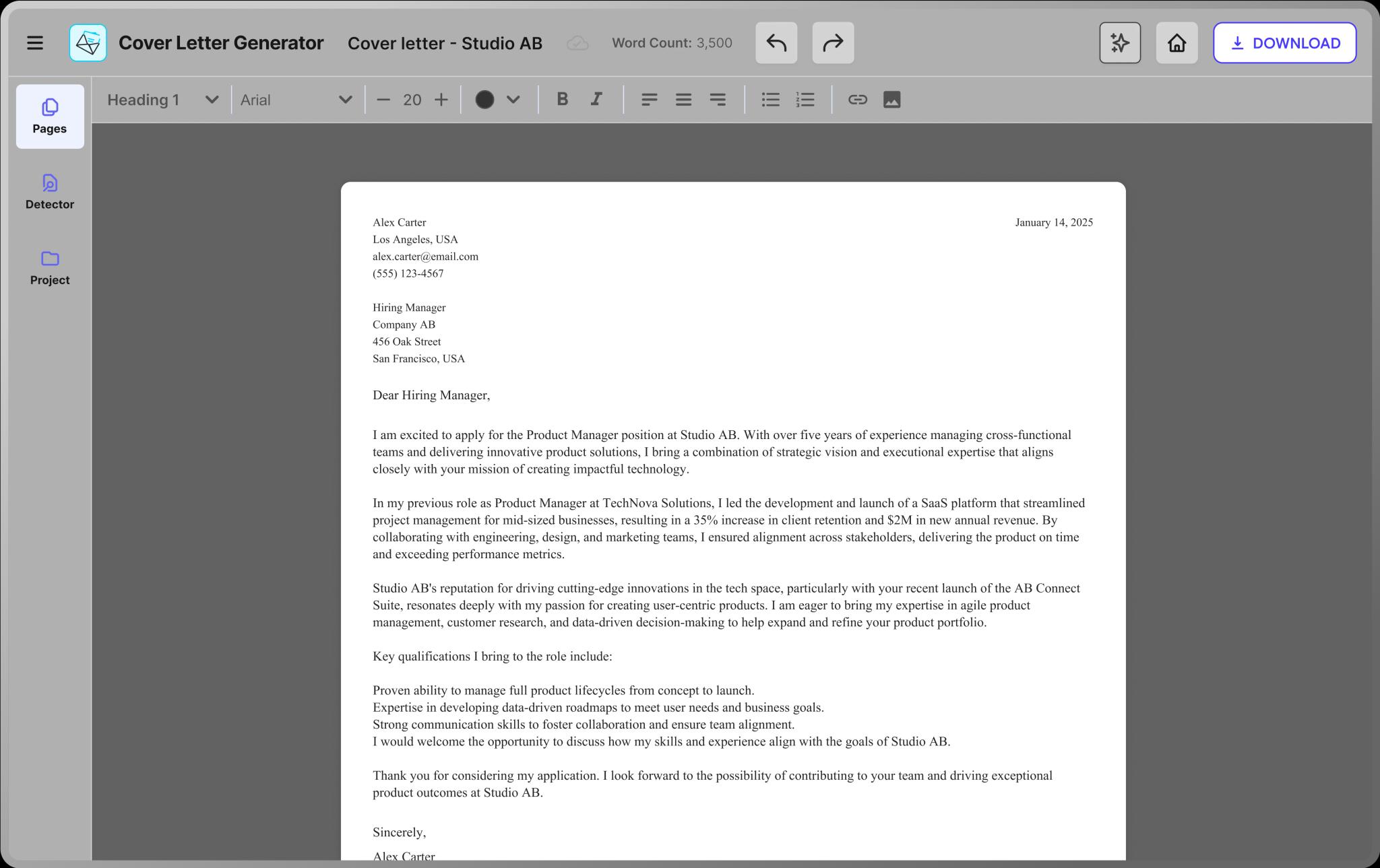Create Your Ideal<br /><span>Cover Letter</span>